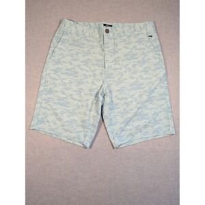 Johnnie-O Shorts Mens 32 Blue Camo No Man Left Behind Performance NWT Orig $88‎